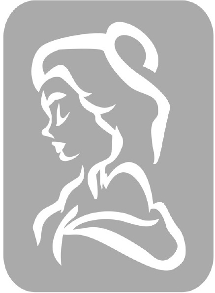 Szablon do tatuażu - Księżniczki 8B