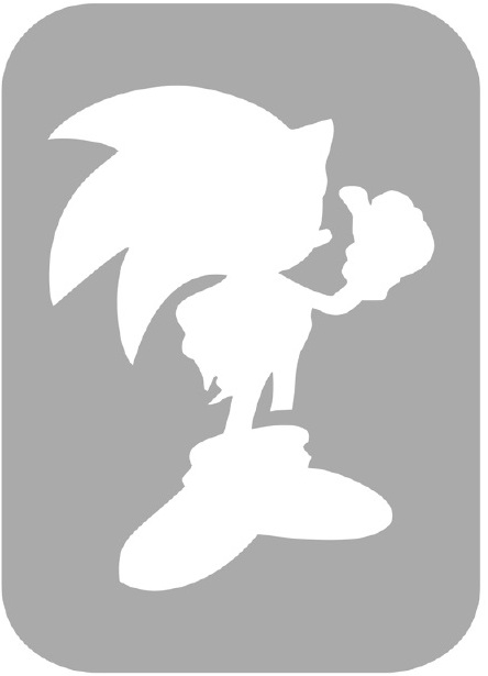 Szablon do tatuażu - Sonic 39C