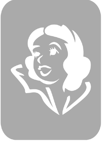 Szablon do tatuażu - Księżniczki 8C