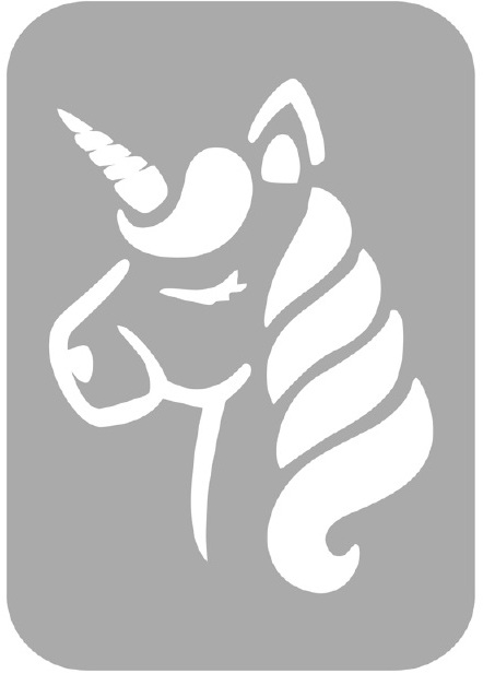 Szablon do tatuażu - Jednorożce 19C