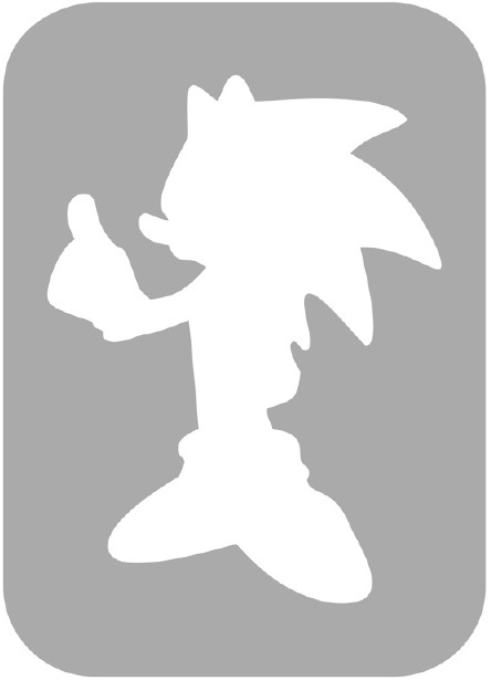 Szablon do tatuażu - Sonic 39D