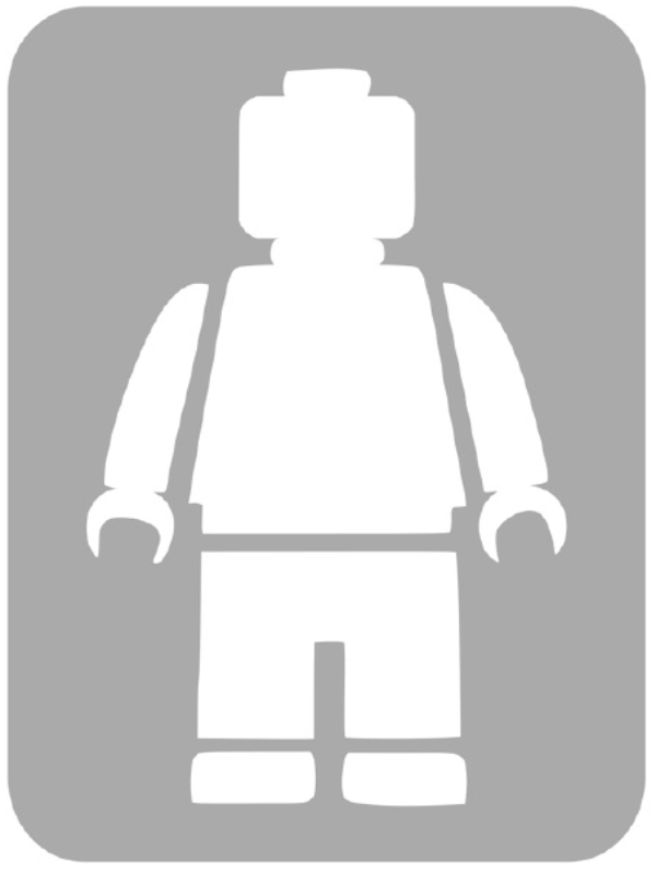 Szablon do tatuażu - Klocki Lego 15D