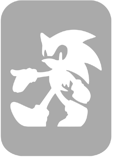 Szablon do tatuażu - Sonic 39E