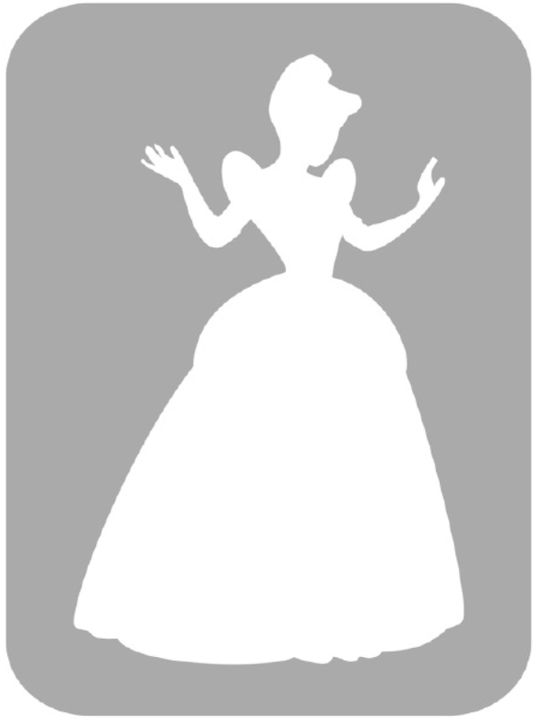 Szablon do tatuażu - Księżniczki 8F