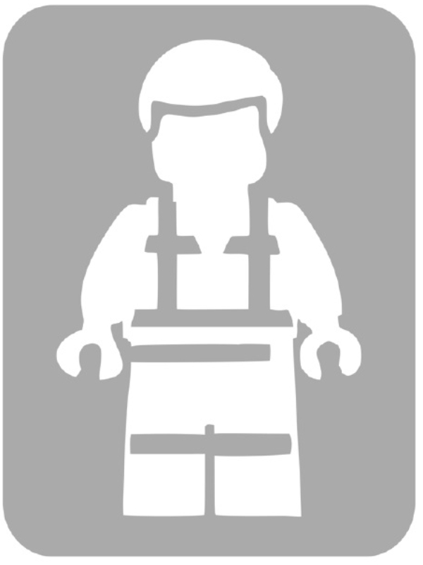 Szablon do tatuażu - Klocki Lego 15F