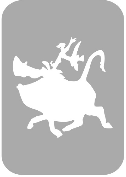 Szablon do tatuażu - bajkowe 4G