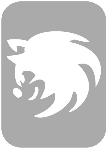 Szablon do tatuażu - Sonic 39G
