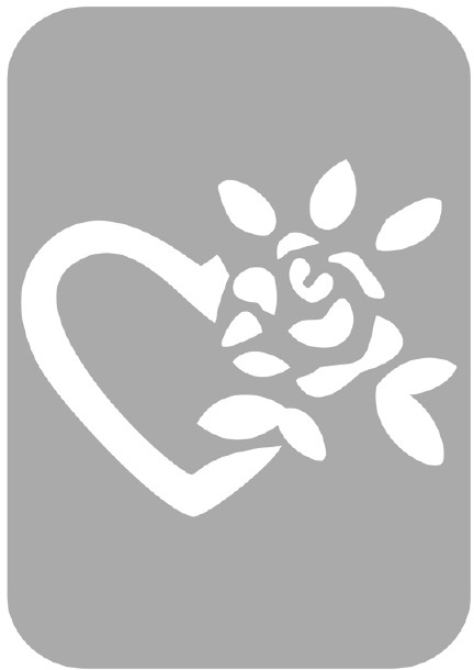 Szablon do tatuażu - Serca 46G