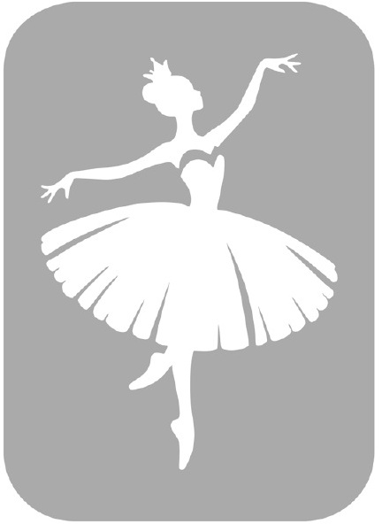 Szablon do tatuażu - Baletnica 9G