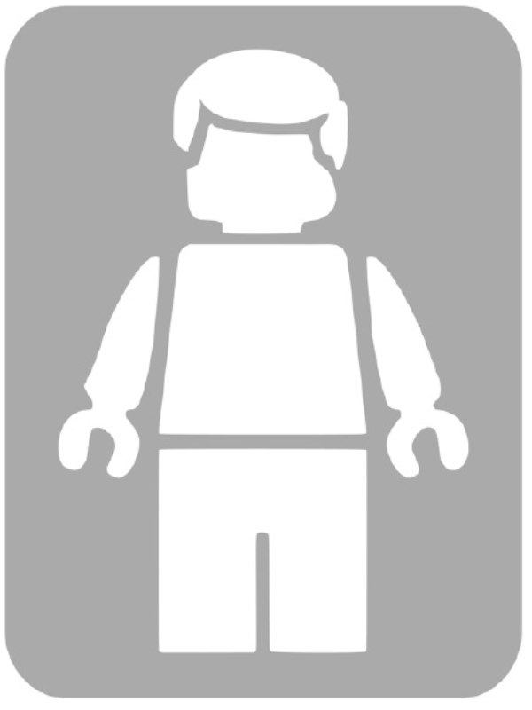 Szablon do tatuażu - Klocki Lego 15G