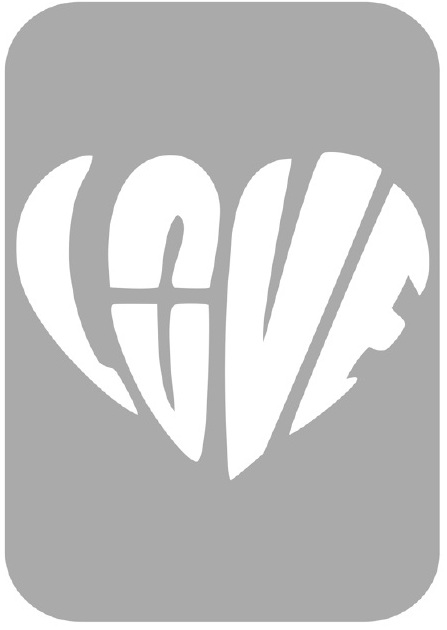 Szablon do tatuażu - Serca 46H