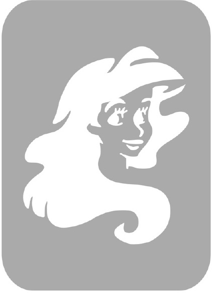 Szablon do tatuażu - syrenka 7I