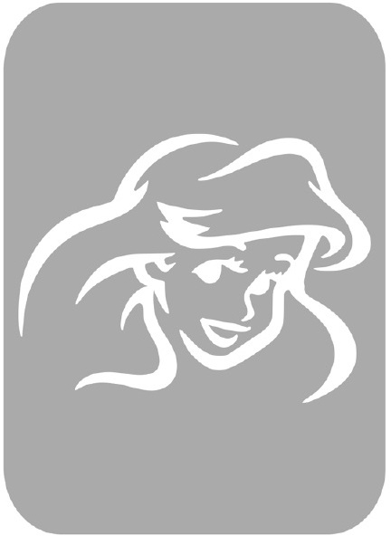 Szablon do tatuażu - syrenka 7J