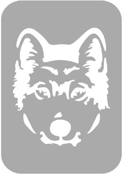 Szablon do tatuażu - Wilki 23K