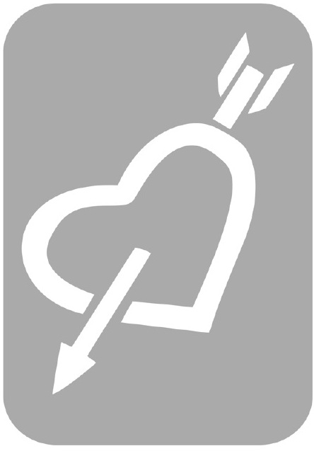 Szablon do tatuażu - Serca 46K