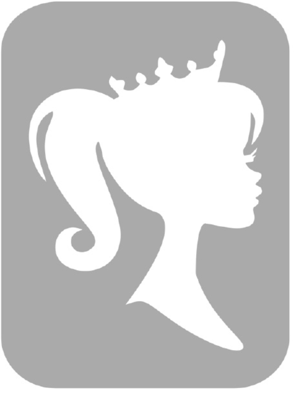 Szablon do tatuażu - Księżniczki 8L