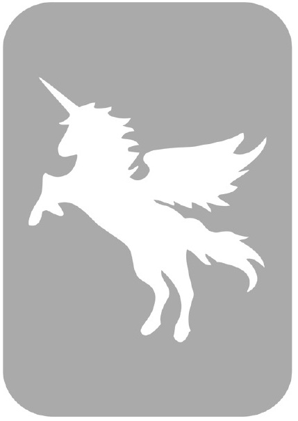 Szablon do tatuażu - Jednorożce 19M