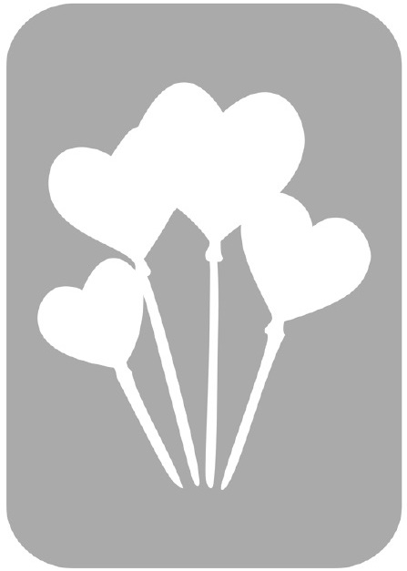 Szablon do tatuażu - Serca 46M