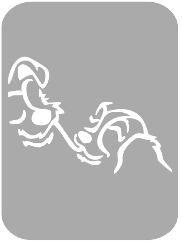 Szablon do tatuażu - bajkowe 4M