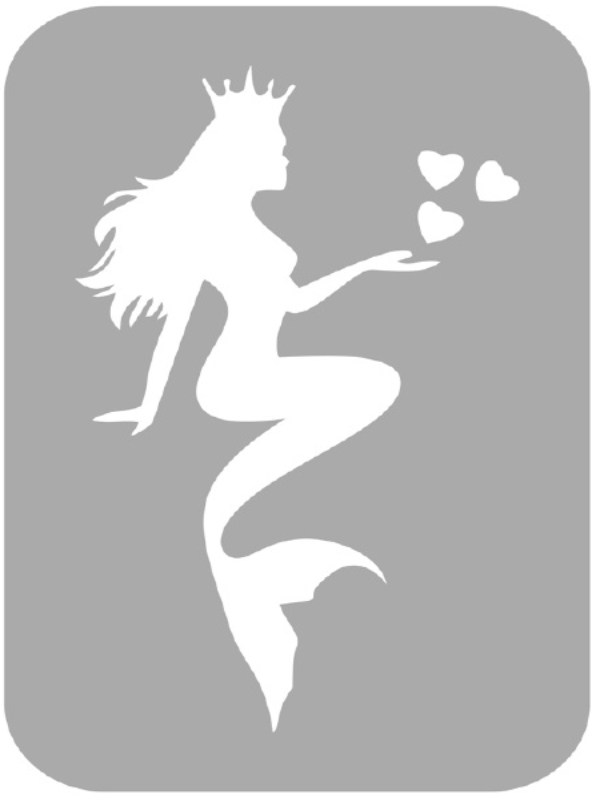 Szablon do tatuażu - syrenka 7M