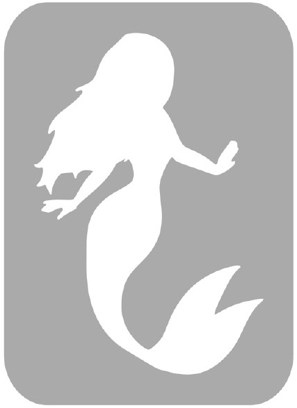 Szablon do tatuażu - syrenka 7P