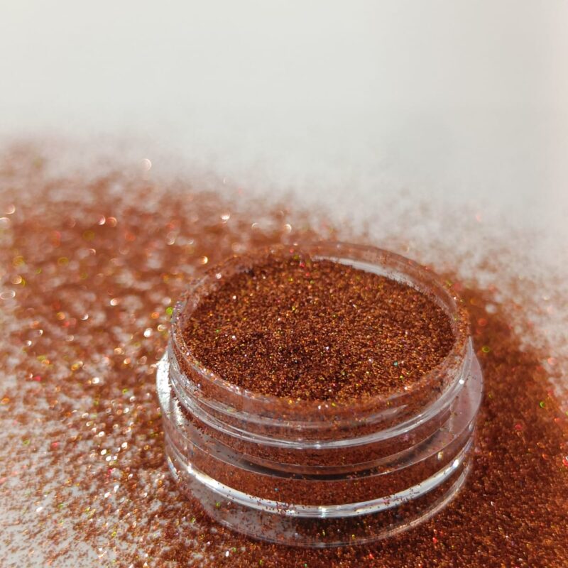 pomarańczowy.miedziany holo