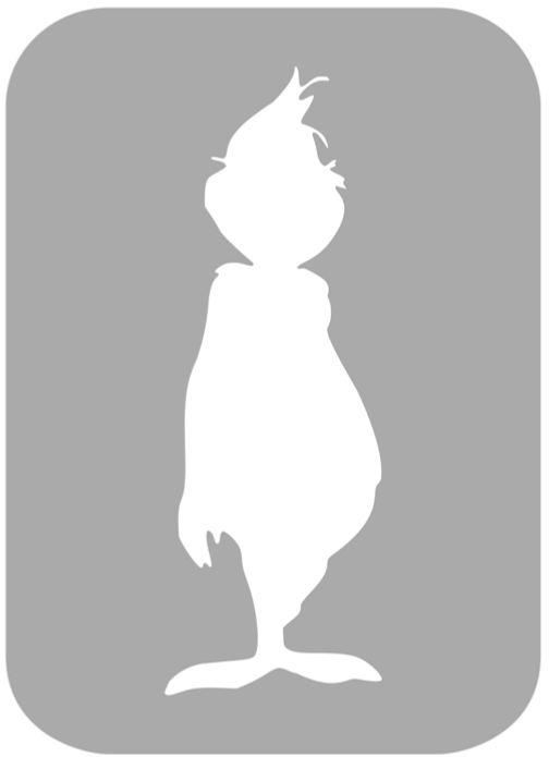 Szablon do tatuażu - Grinch H