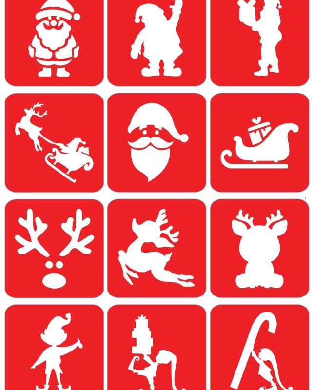 Zestaw ekspresowych szablonów do tatuaży - Mikołaj