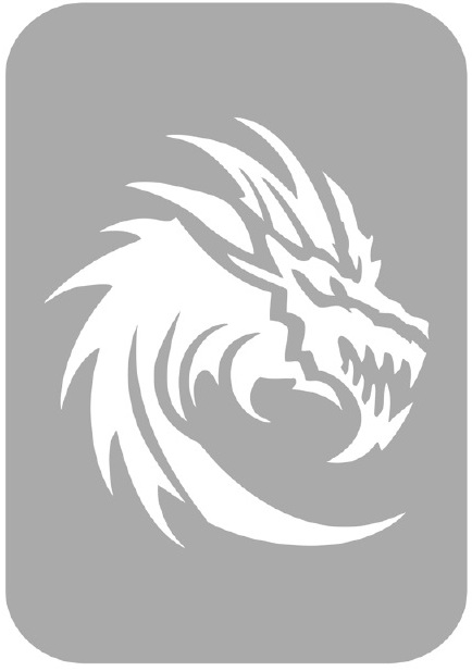 Szablon do tatuażu - Smoki 35A