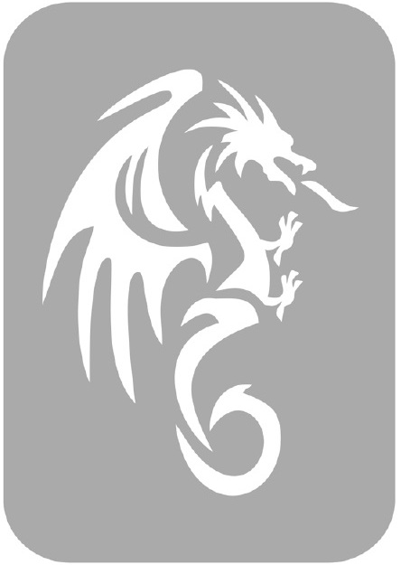 Szablon do tatuażu - Smoki 35B