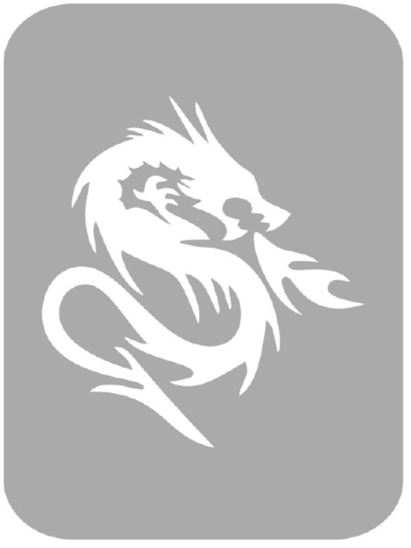 Szablon do tatuażu - Smoki 35C