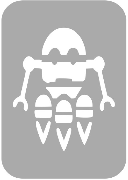 Szablon do tatuażu - Roboty 48E