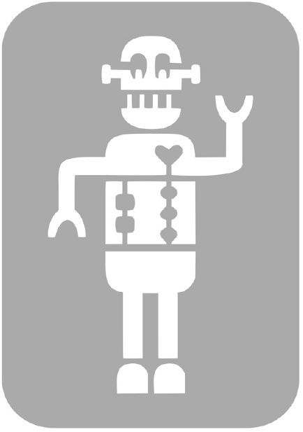 Szablon do tatuażu - Roboty 48F