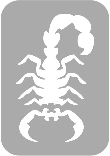 Szablon do tatuażu - Skorpiony 30K