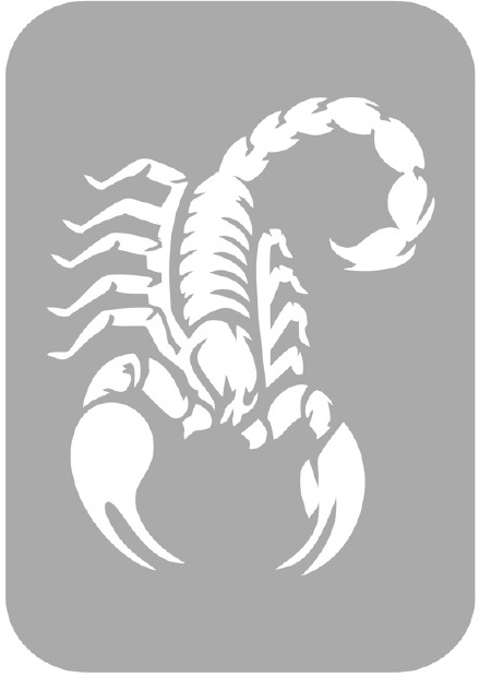 Szablon do tatuażu - Skorpiony 30L