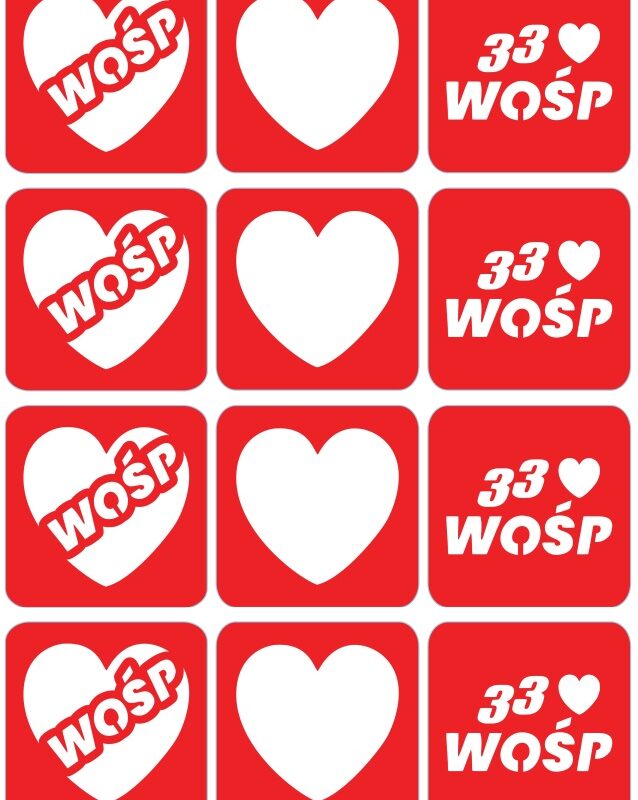 Zestaw ekspresowych szablonów do tatuaży - WOŚP