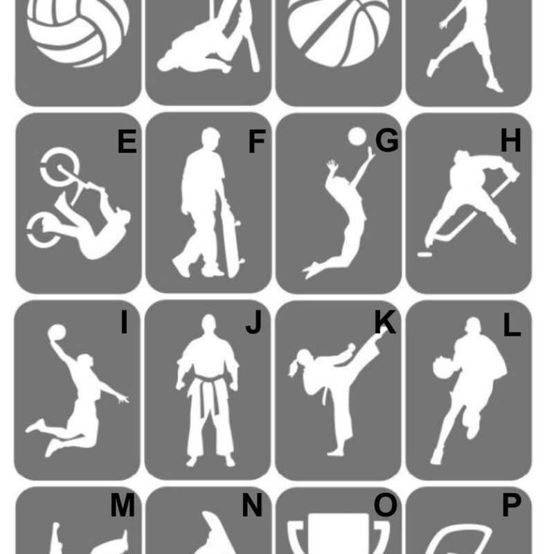 Szablony do tatuaży XL - Sport