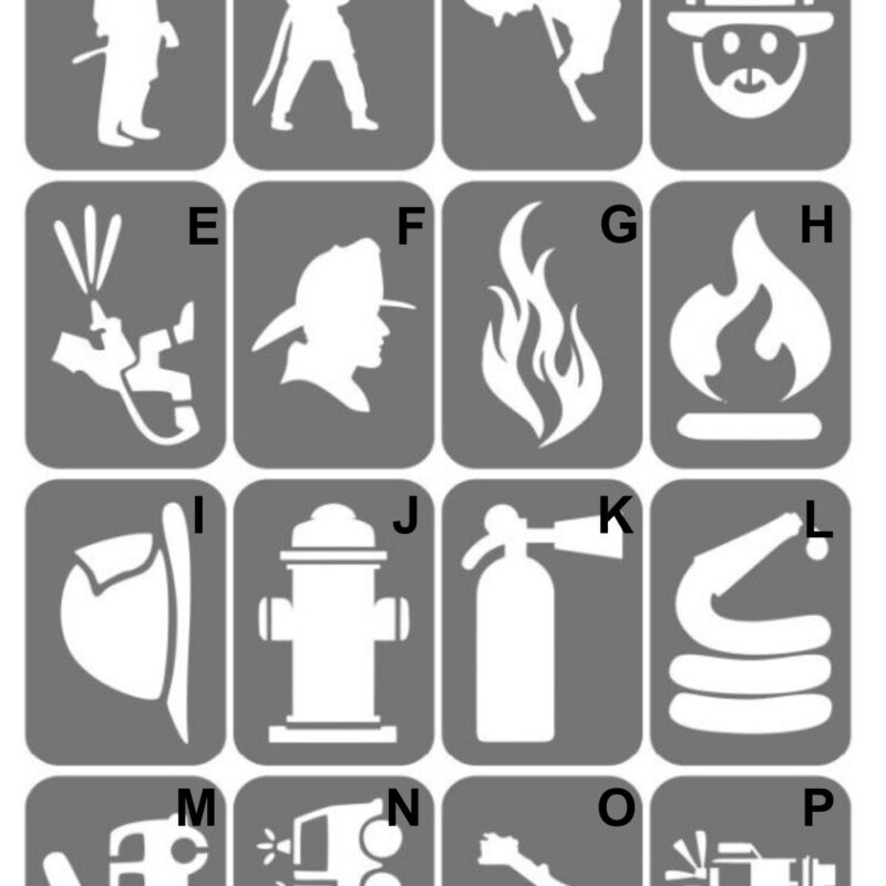 Szablony do tatuaży XL - Straż