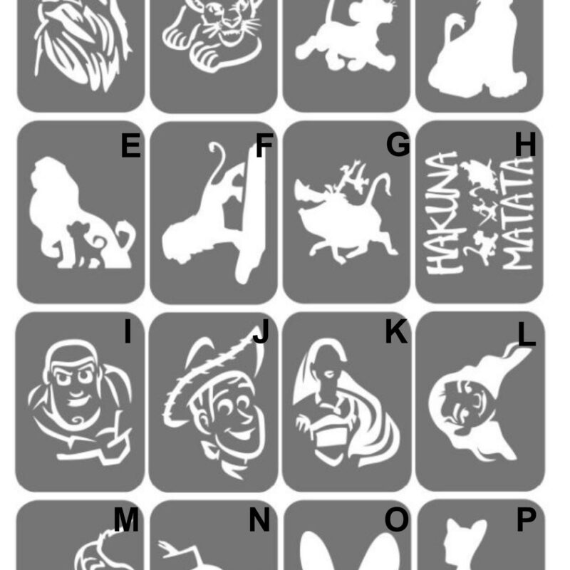 Szablony do tatuaży XL - Król Lew