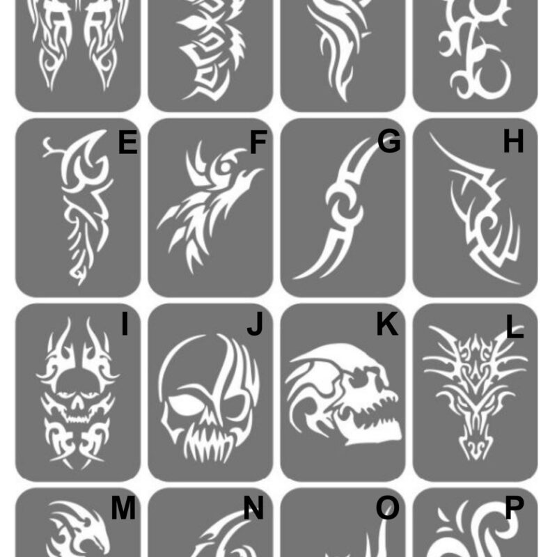 Szablony do tatuaży XL - Tribale