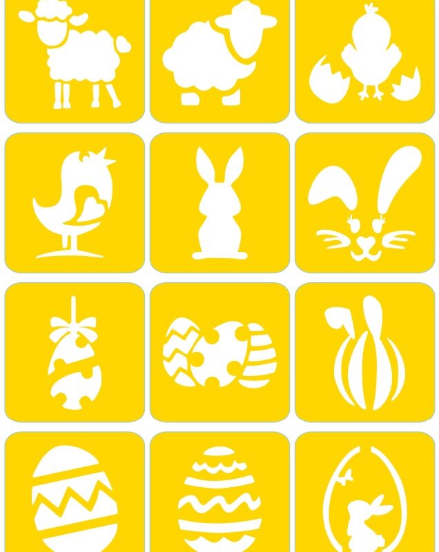 Wielkanoc - ekspresowe szablony do tatuaży