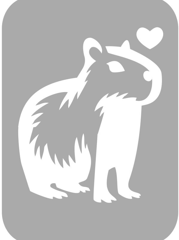 Szablon do tatuażu - Kapibara