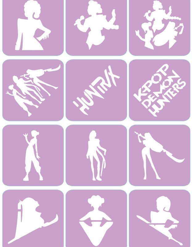 Huntrix - ekspresowe szablony do tatuaży